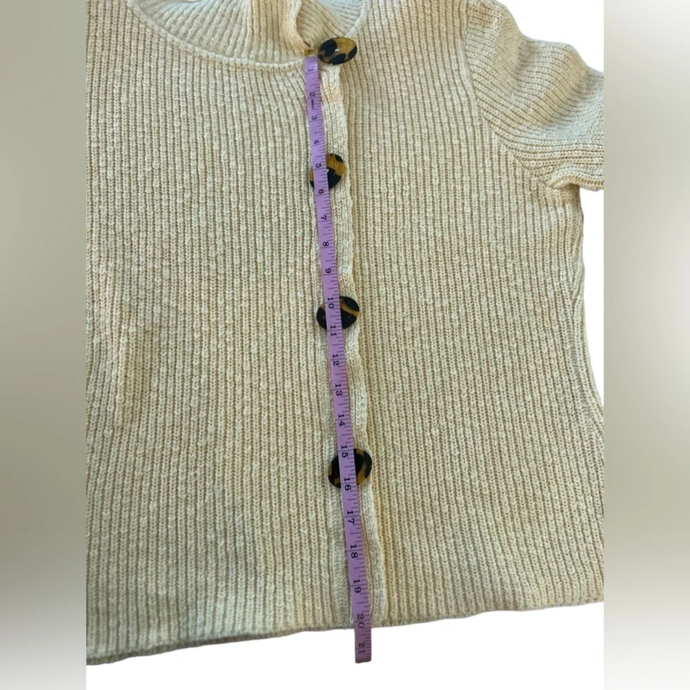 Willow Anthropologie sweater /Cardigan size XL yellow - Picture 4 of 11